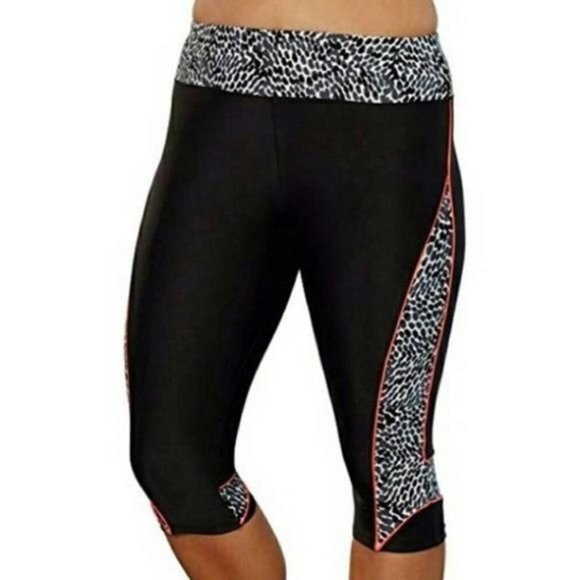 Swimsuits For All Other - SWIMSUITS FOR ALL Leopard Capri Swim Leggings